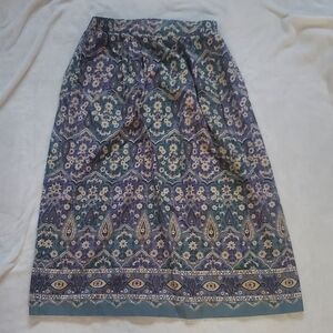 Vintage Paisley Midi Skirt